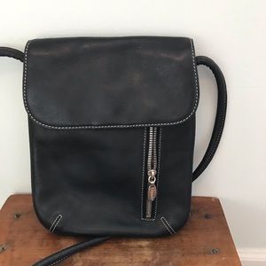 Tignanello black leather crossbody